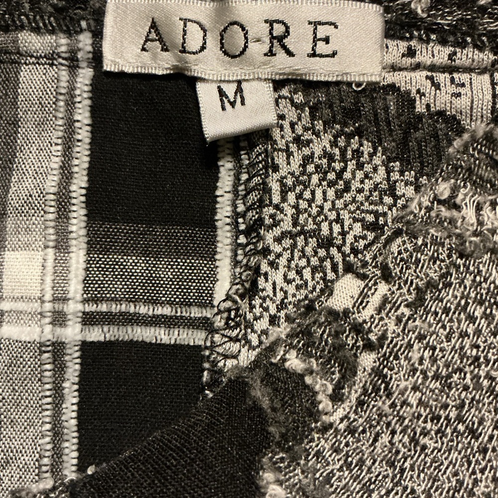 Adore Multi Pattern Pocket Button Down Blouse - image 4